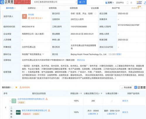 新東方于北京新設(shè)匯智易讀科技公司